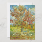 結婚招待状.ヴィンテージフローラピンクピーチトレージ 招待状 (裏面)