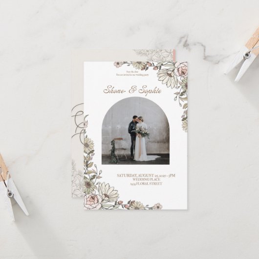 結婚招待状 招待状 (正面/裏面インサイチュ)