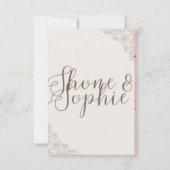 結婚招待状 招待状 (裏面)