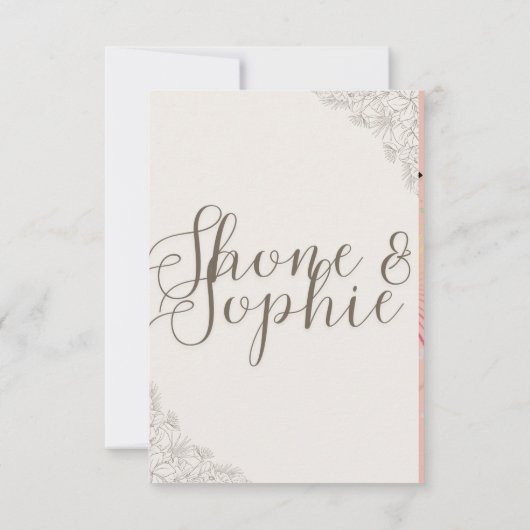 結婚招待状 招待状 (裏面)