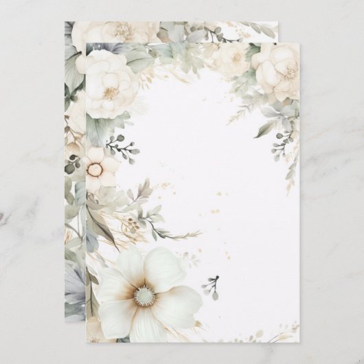 結婚招待状 招待状 (正面/裏面)