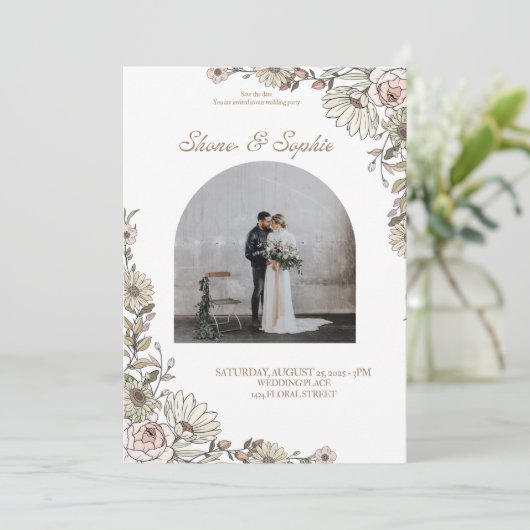 結婚招待状 招待状 (スタンド正面)