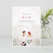 結婚招待状 招待状 (スタンド正面)