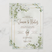 結婚招待状 招待状 (正面/裏面)