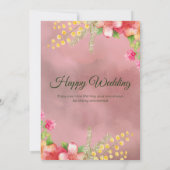 結婚招待状 招待状 (裏面)