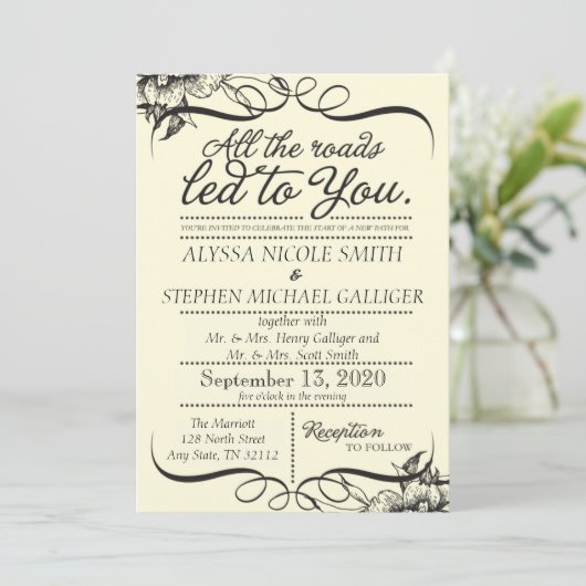 結婚招待状 招待状 (スタンド正面)