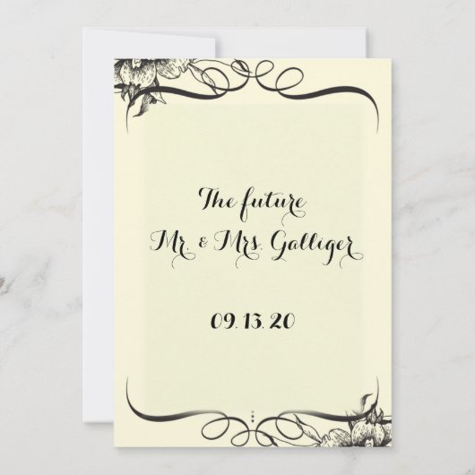 結婚招待状 招待状 (裏面)