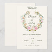 結婚招待状 招待状 (正面/裏面)