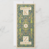 結婚招待状 |照明付き庭園 招待状 (裏面)