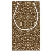 結婚招待状 |金ゴールドグリッターカスタム スモールペーパーバッグ (裏面)