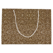 結婚招待状 |金ゴールドグリッターカスタム ラージペーパーバッグ (裏面)