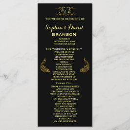 結婚招待状 | 金ゴールド孔雀プログカスタムラム プログラム