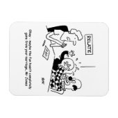 結婚指導おもしろい マグネット (横)