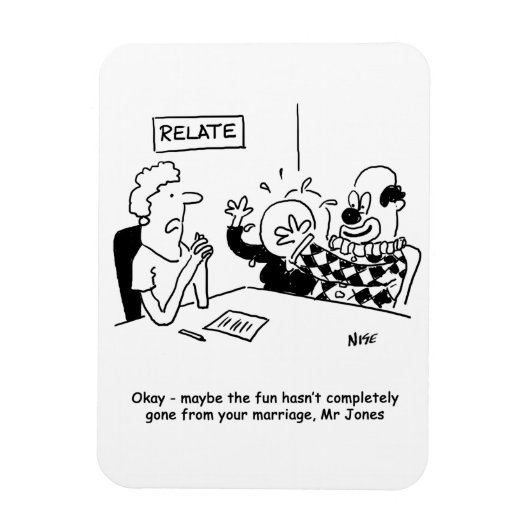 結婚指導おもしろい マグネット (縦)