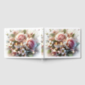 結婚指輪と花 ゲストブック (全面)