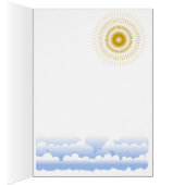 結婚指輪のカスタム・カードを持つ鳩 (内側 (右))