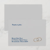 結婚指輪の披露宴 エンクロージャーカード (正面/裏面)