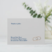 結婚指輪の披露宴 エンクロージャーカード (スタンド正面)
