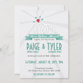 結婚指輪の招待状 招待状 (正面)