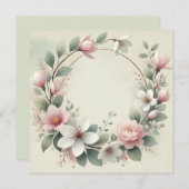 結婚指輪発表 招待状 (正面/裏面)