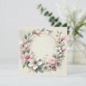 結婚指輪発表 招待状 (スタンド正面)