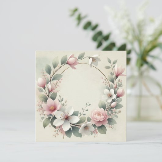 結婚指輪発表 招待状 (スタンド正面)