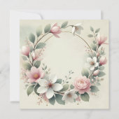 結婚指輪発表 招待状 (正面)