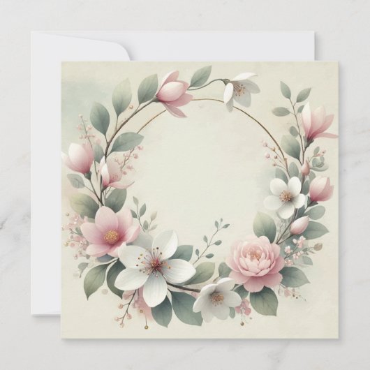 結婚指輪発表 招待状 (正面)