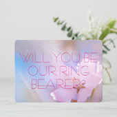 結婚指輪運びの招待状 招待状 (スタンド正面)