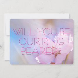 結婚指輪運びの招待状 招待状