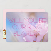 結婚指輪運び人招待状カード 招待状 (正面/裏面)