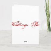 結婚指輪　イエスと伝えるカード　ホワイト 案内状 (裏面)