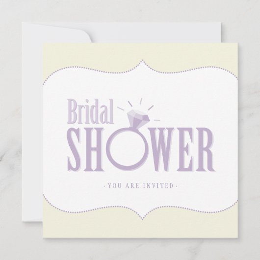 結婚指輪 ブライダルシャワーの招待状 招待状 (正面)