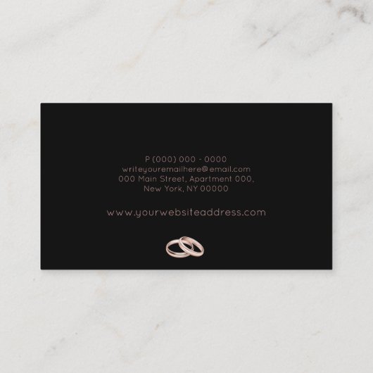 結婚指輪 名刺 (裏面)