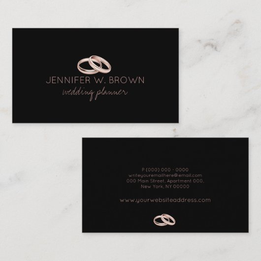 結婚指輪 名刺 (正面/裏面)