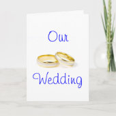 結婚指輪 招待状 (正面)