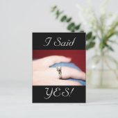 結婚指輪 私の返事はイエス ポストカード (スタンド正面)