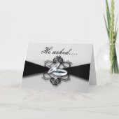 結婚指輪 結婚するんだって 彼がプロポーズした 案内状 (正面)