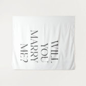 結婚提案の署名印刷可能 タペストリー (正面(横))