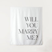 結婚提案の署名印刷可能 タペストリー (正面)