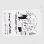 結婚教会の牧師の誓い。おもしろい ゴルフタオル (横)