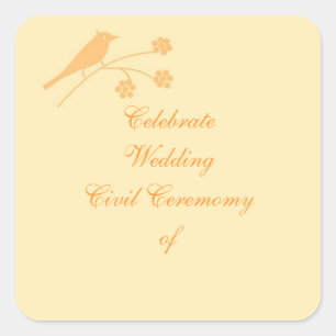結婚文官カスタマイズ式 スクエアシール