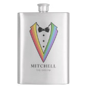 結婚新郎グロムスマンゲイレインボートタキシード フラスク (正面)