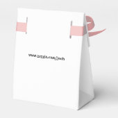 結婚新郎新婦ダック – パーソナライズされた フェイバーボックス (裏面サイド)