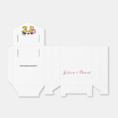 結婚新郎新婦ダック – パーソナライズされた フェイバーボックス (折り畳みなし)