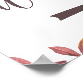 結婚方角は右矢印の素朴な秋 ポスター (角)