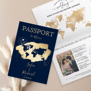 結婚旅行先パスポート世界地図メキシコ投資 招待状