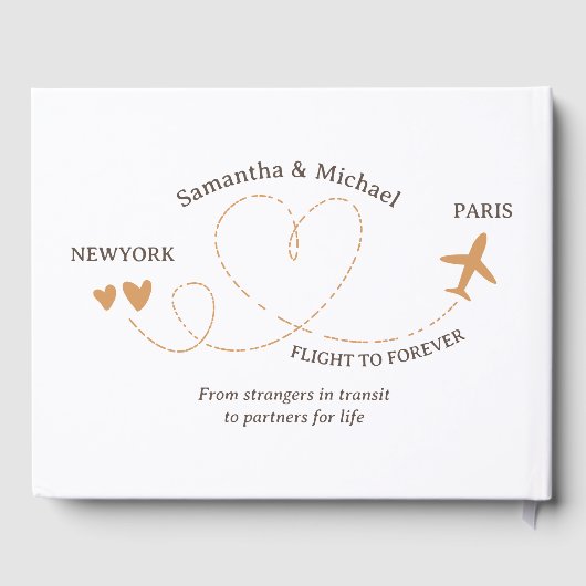 結婚旅行飛行機ハイキング ゲストブック (裏面)