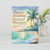 結婚日救付写真熱帯ビーチ セーブザデート (スタンド正面)