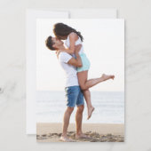 結婚日救付写真熱帯ビーチ セーブザデート (裏面)